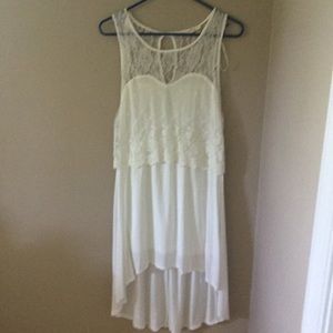 Iris Los Angeles Lace Asymmetrical Dress Medium